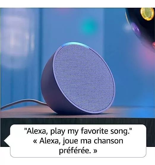 Amazon Echo Pop con asistente virtual Alexa charcoal 110V