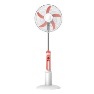 Ventilador Con Panel Solar Recargable Electrico 16 Pulgadas