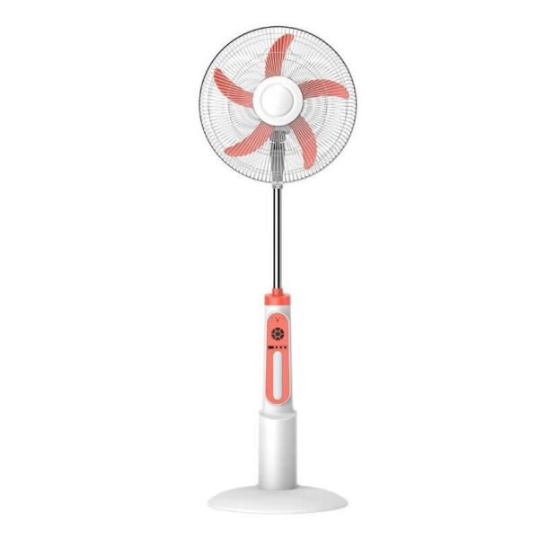 Ventilador Con Panel Solar Recargable Electrico 16 Pulgadas