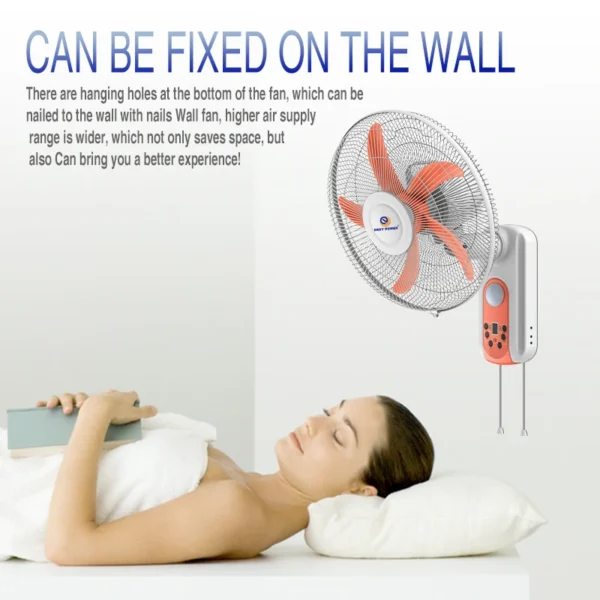 Ventilador Pared Eléctrico Recargable