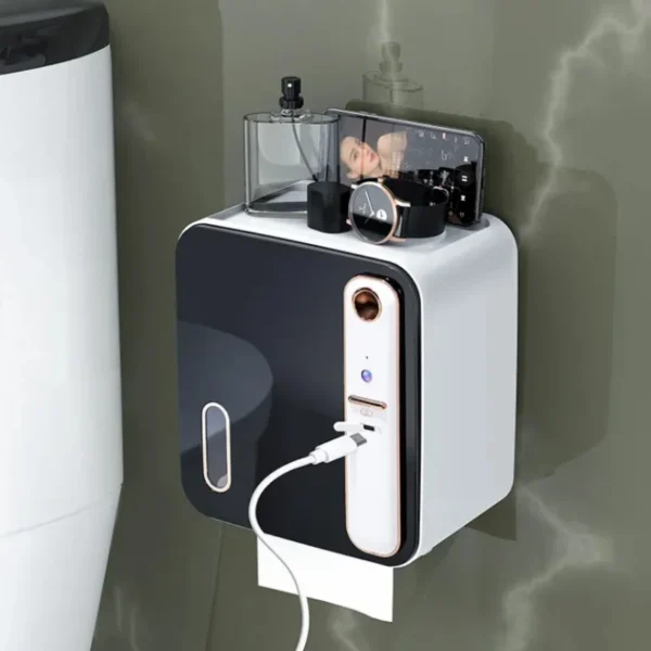 Dispensador multifuncional de papel higiénico