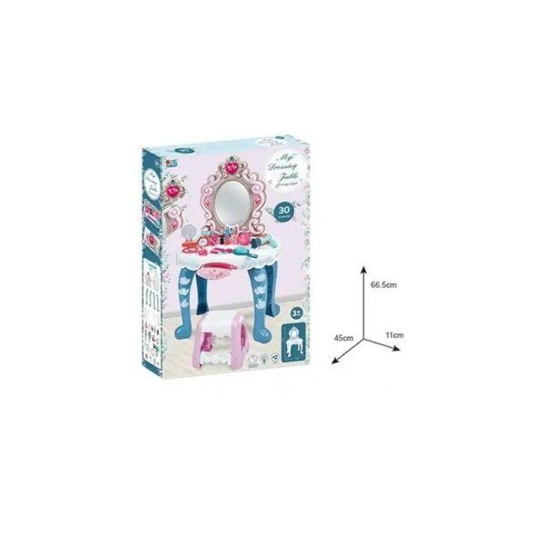 Imagen de WhatsApp 2025-11-05 a las 19.51.25_7d8db834 Set de Juego Tocador/Peinadora con Banco, Luz y Sonido